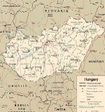 Administrative map of Hungary