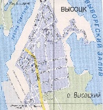 Map of Vysotsk