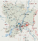 Map of Volgograd Oblast