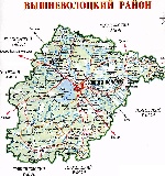 Map of Vyshnevolotsky District